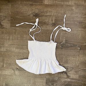 White Flirty Tank